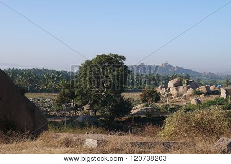 Stone boulders of Hampi