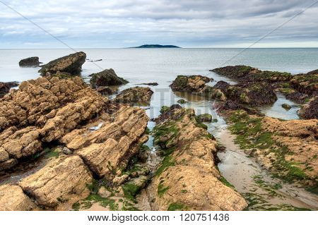 East Coast Of Irish Sea In Malahide, Ireland