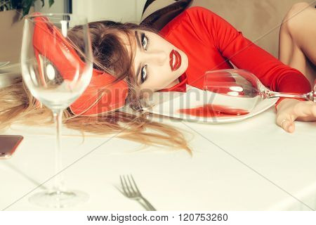 Fashionable Drunk Girl