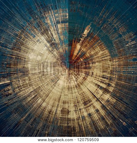 Spherical abstract rough grunge background, colorful texture. With different color patterns: yellow (beige); brown; blue; black; gray