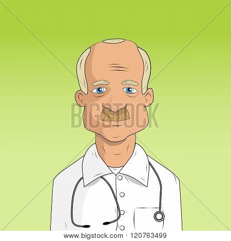 Male Doctor In Lab Coat