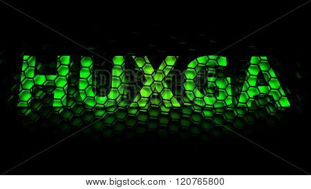 HUXGA (Hex Ultra Extended Graphics Array)  - computer generated image (3D render)