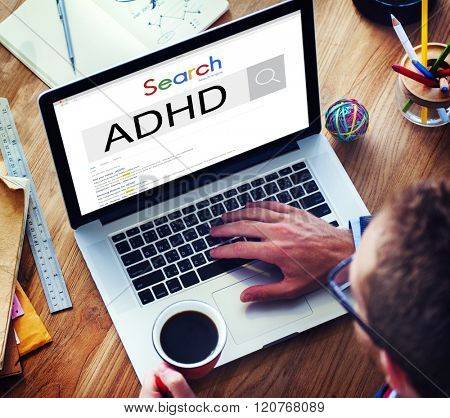 Attention Deficit Disorder Hyperactivity Concept