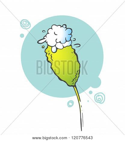 Blooming flower illustration