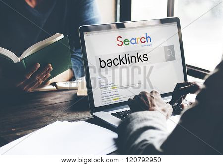 Backlinks Hyperlink Inbound Links Network Internet Concept