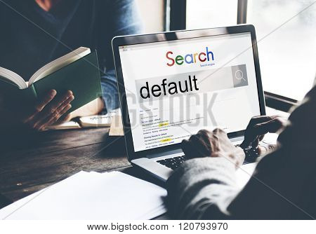 Default Search Data Electronics Concept