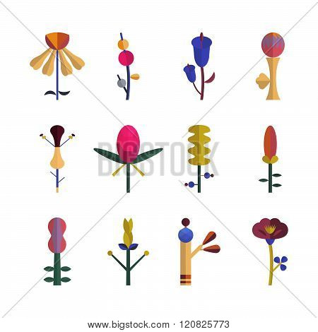 Abstract flowers