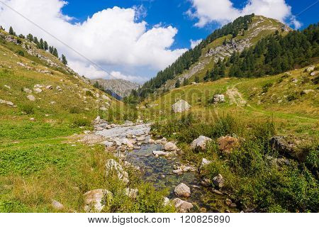 Creek In The Ligurian Alps