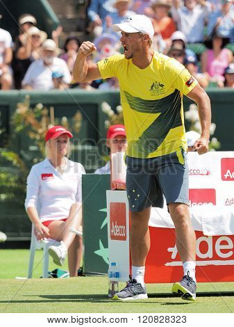 Australian Davis Cup Team Captain Llayton Hewitt During Davis C