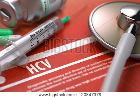 Diagnosis - HCV. Medical Concept.