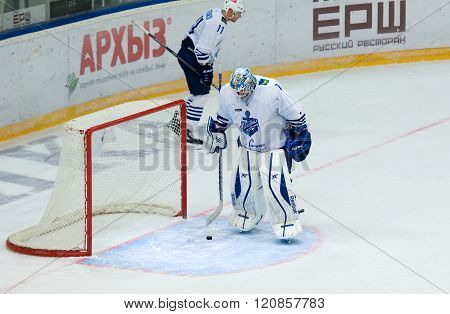 Dissapointed Goalkeeper I. Nalimov (1) On The Gate