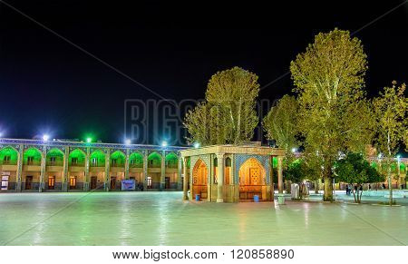 Court of Shah Cheragh mosque in Shiraz - Iran