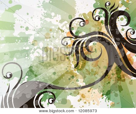 abstract floral achtergrond
