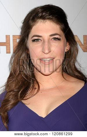 LOS ANGELES - MAR 7:  Mayim Bialik at the The Bronze Premiere at the SilverScreen Theater at the Pacific Design Center on March 7, 2016 in Los Angeles, CA