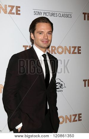 LOS ANGELES - MAR 7:  Sebastian Stan at the The Bronze Premiere at the SilverScreen Theater at the Pacific Design Center on March 7, 2016 in Los Angeles, CA