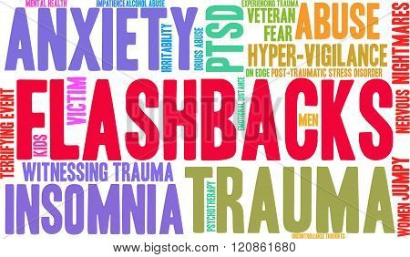 Flashbacks Word Cloud