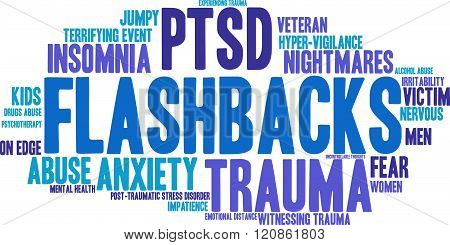 Flashbacks Word Cloud