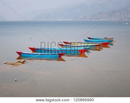 Boats On Lake Fewa