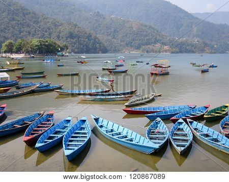 Boats On Lake Fewa