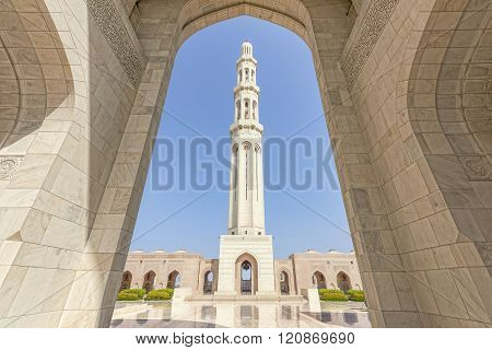 Minaret in a mosque