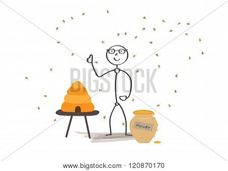 Man And Bees