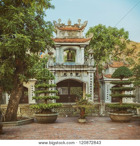 Oriental belltower in Asia