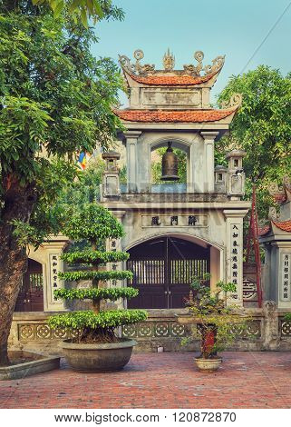 Oriental belltower in Asia