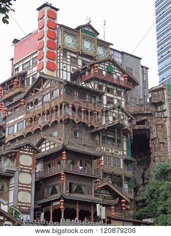 Hongyadong is the most famous scenic spots in Chongqing