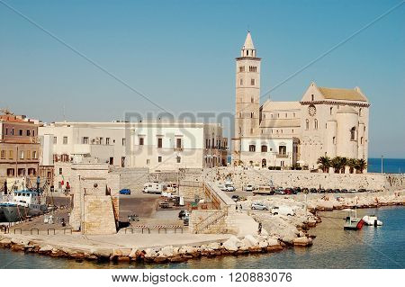 The Port And The Church Of Trani - Apulia - Italy