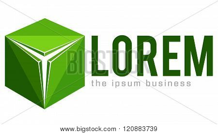 Stylized robot face logo
