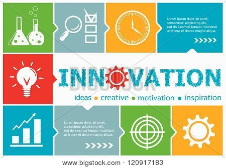Innovation Design Illustration Concepts For Business, Consulting, Management, Career.