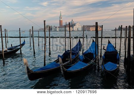 Gondolas in Venice, Italy