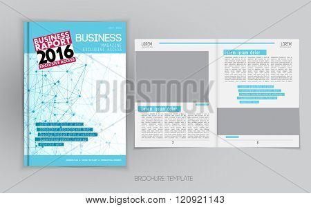 Business broschure layout, vector