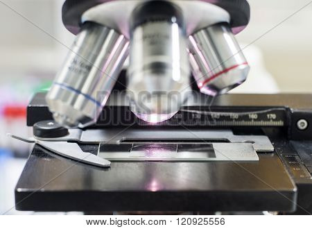 The equipment Microscope in laboratory science re