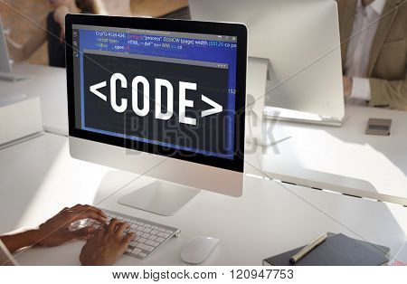 Code Encryption Accessibility Coding Programming Technology Concept