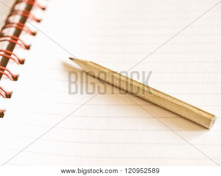 Blank Notebook Page Vintage