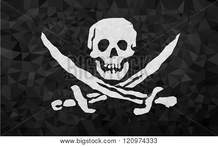 High polly pirat flag