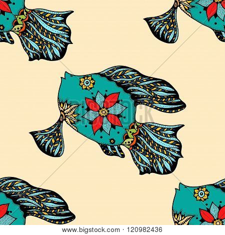 Background Of Abstract Fish