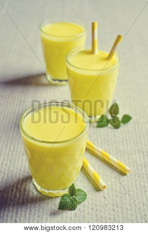 Yellow Liquid In A Glass