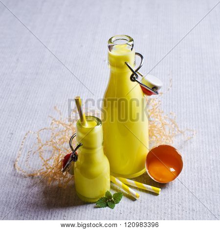 Yellow Liquid In A Glass