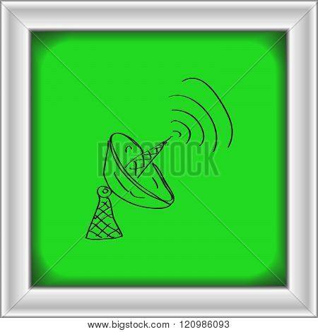 Simple Doodle Of A Satalite Dish