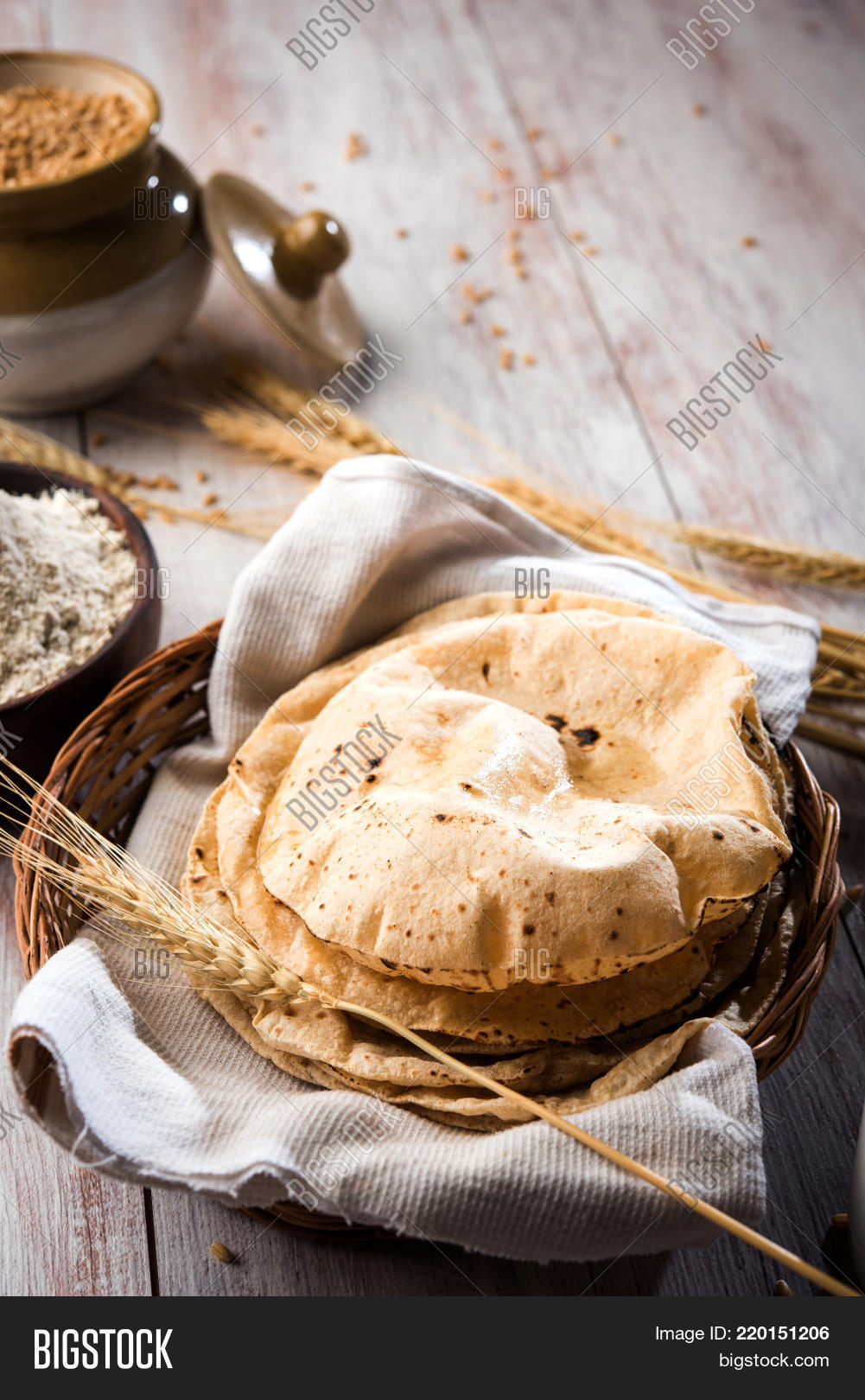 Indian Bread / Chapati Image & Photo (Free Trial) Bigstock