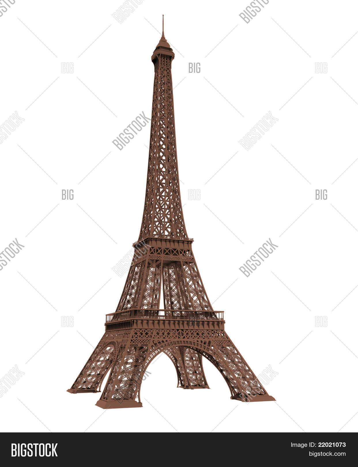 Eiffel Tower Isolated Image Photo Free Trial Bigstock