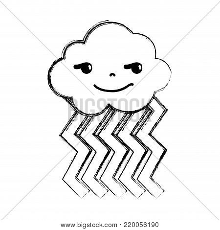 Figure Rogue Cloud Kawaii With Rainbow Design