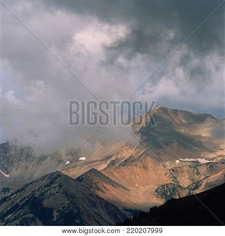 Storm clouds in the Never Summer Range, Rocky Mountain National Park, Colorado