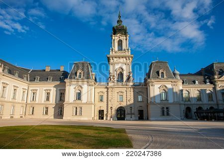 The Festetics castle in Keszthely city near to Lake Balaton and Heviz in Hungary