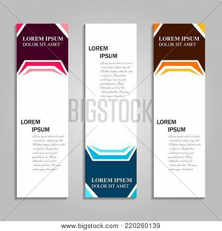 Vector abstract design banner template.  Banner background.modern template design