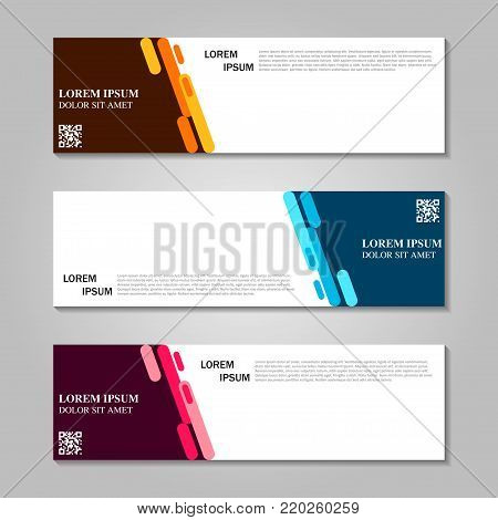 Vector abstract design banner template.  Banner background.modern template design