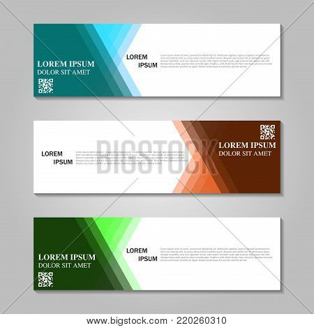 Vector abstract design banner template.  Banner background.modern template design