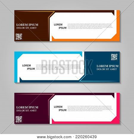Vector abstract design banner template.  Banner background.modern template design